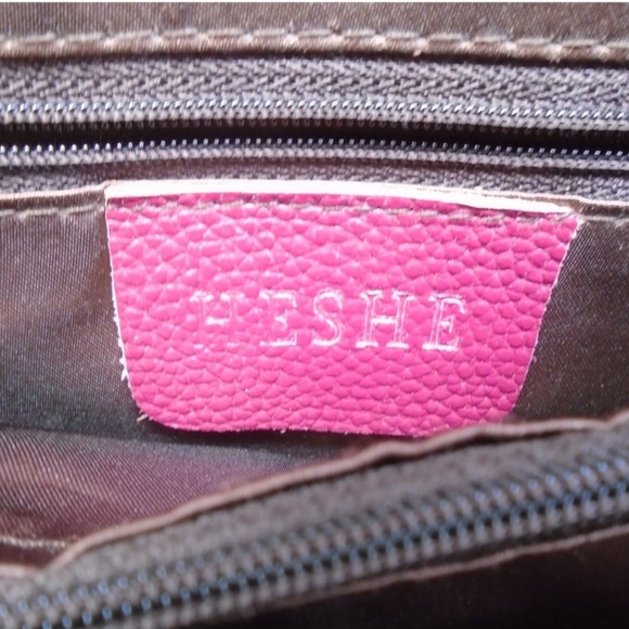 Heshe Leather Backpack: Burgundy, 13\